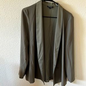 TopShop olive green dress jacket in Sz US 10